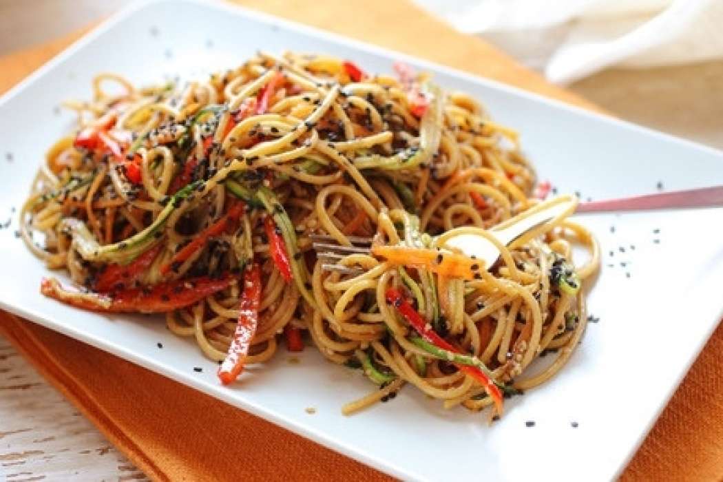 špageti z zelenjavo