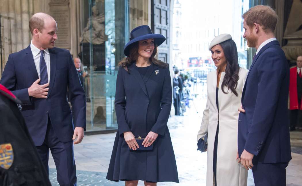 Princ William, Kate Middleton, Meghan Markle in princ Harry