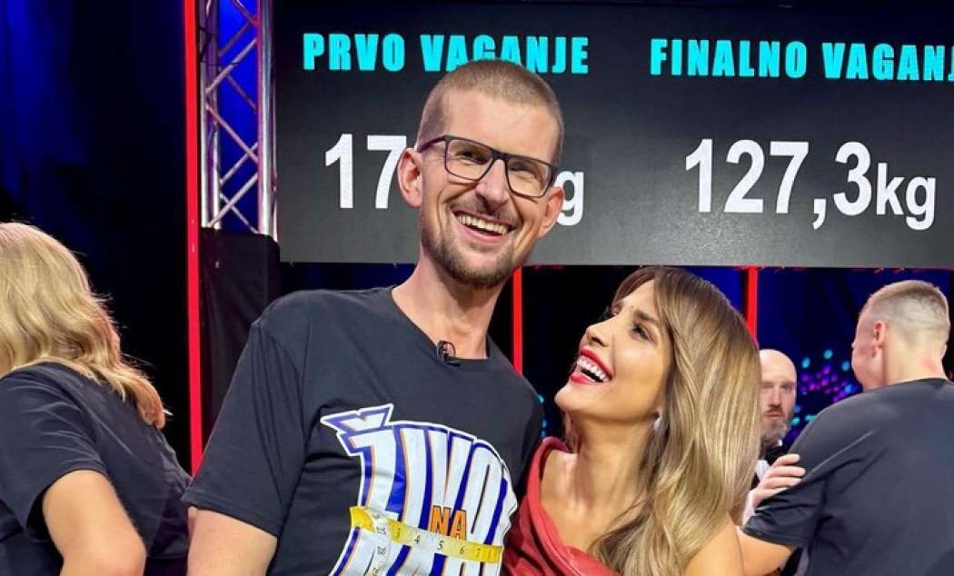 Mislav Šepić z voditeljico šova