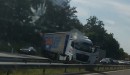 tovornjak, vlačilec, dolenjska avtocesta 18. 9