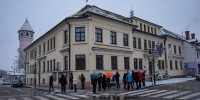 Protest za odprtje šol v Brežicah