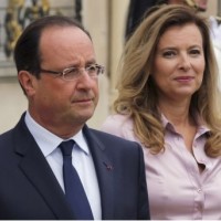 Francois Hollande in Valerie Trierweiler