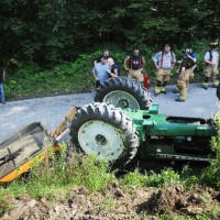 traktor nesreča