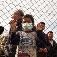 begunci, grčija, taborišče, begunski center