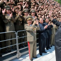 Kim Jong-un, Severna Koreja, voditelj, vodstvom generali, vojska