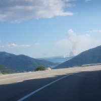 Plavi horizonti, Črna gora, gozni požar