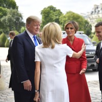 Brigitte Macron, Emmanuel Macron, Donald Trump, Melania Trump