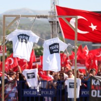 turčija, shod, podporniki predsednika Erdogana