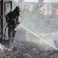 gasilec, Italija, požar, gašenje