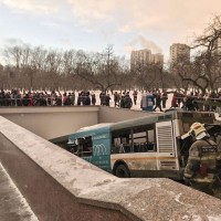 avtobus, podhod, moskva, prometna nesreča