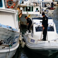 hrvaški ribiči, policija