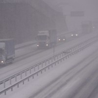 Blagovica sneg promet avtocesta