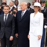 Brigette Macron, Emmanuel Macron, Donald Trump, Melania Trump