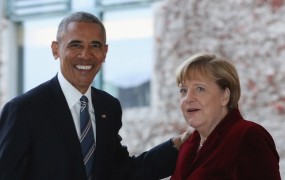 Obama: Nemci bi morali bolj ceniti Angelo Merkel