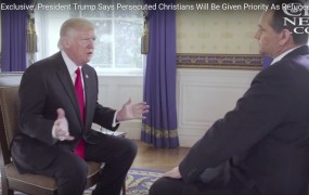 Tako dela pravi predsednik! Trump bo dal prednost kristjanom