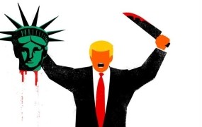 Naslovnica Spiegla: "Džihadist" Trump obglavi Kip svobode