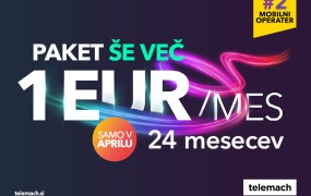 Telemachova edinstvena ponudba: paket ŠE VEČ 1 euro na mesec kar 2 leti