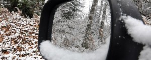 Težave na cestah in železniških progah, meja sneženja nižje