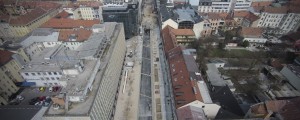 VIDEO: Po Šubičevi ulici vozijo avtobusi, po Slovenski cesti samokolnice