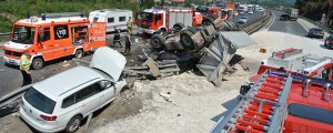 Zopet huda nesreča na primorski avtocesti