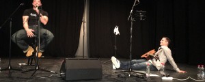 Prijatelja prvič skupaj na odru - smeha ni manjkalo