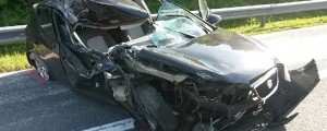 To je ostalo od avta pijanega voznika