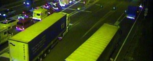 28-kilometrski zastoj na primorski avtocesti proti Ljubljani