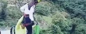 VIDEO: Ko pri skoku z elastiko zataji elastika