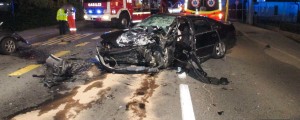 FOTO: Silovito čelno trčenje na Ptujski cesti
