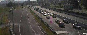 Potnikom jo je zagodel dolg zastoj na primorski avtocesti