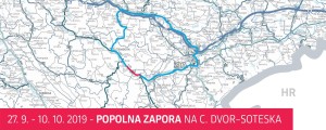 Popolna zapora, na cesto se lahko usujejo skale: obvoz pot krepko podaljša