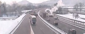 VIDEO: Tako je zagorelo vozilo na avtocesti