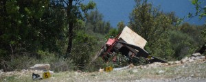 Hrvaški maturanti z ukradenim traktorjem zgrmeli po pobočju; za volanom mladoletnik