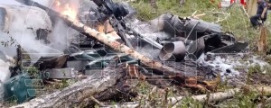 Foto: Helikopter ruske tajne službe zanihal in "kot kamen" zgrmel na tla