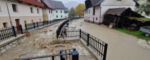 Foto: V Železnikih in Bohinju zalilo nekaj objektov