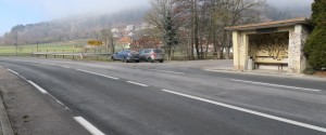 Na cesti Litija - Ljubljana novo krožišče