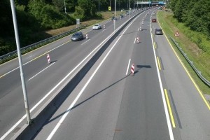 Stekla je obnova dolenjske avtoceste med Grosupljim in Višnjo Goro