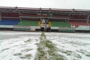 Sneg preprečil tekmo med Krškim in Domžalami
