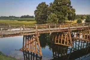 Nov leseni most v Mršeči vasi