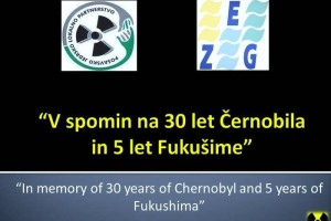 FOTO: V spomin na Černobil in Fukušimo