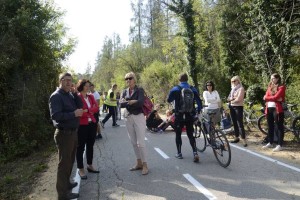 FOTO: Odprli kolesarsko pot od Leskovca do Drnovega