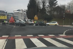 F &#38; V: Tri vozila udeležena v prometni nesreči v Novem mestu
