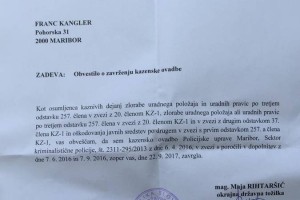 Kangler ni več osumljenec v aferi Maks