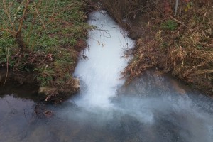 FOTO: Potok Šajser močno onesnažen
