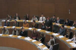 FOTO: Dolenjski otroški parlamentarci v državnem zboru