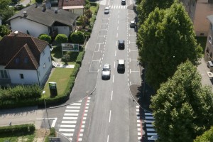 FOTO&AVDIO: Nove ureditve obnovljene Bizeljske ceste v Brežicah