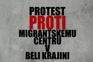 V Metliki protest proti migrantskemu centru