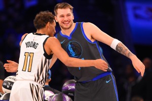 Na to smo čakali! Luka Dončić proti Traeju Youngu V SPRETNOSTIH. Le kdo se je bolj gnal? (video)