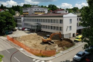 Pričetek gradnje garažne hiše za Zdravstveni dom Sevnica