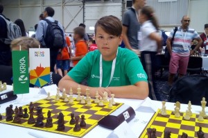 Nastop mladega šahista na evropskem prvenstvu